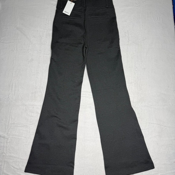 NEW QUINCE Ultra-Stretch Ponte Flare Leg Pants in Charcoal - Size Medium - Picture 6 of 7